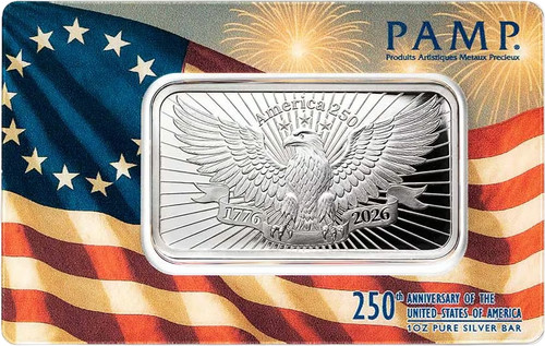 Pamp silberbarren 250 - , jahre