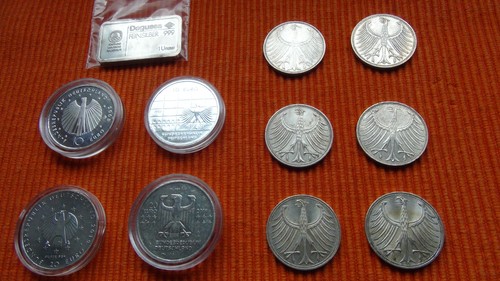 Münzen silber 10 - silber, /