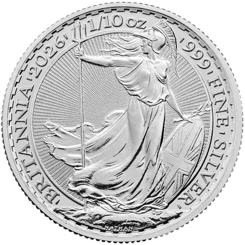 Gekapselte silbermünze 10 - silbermünze, 1/10